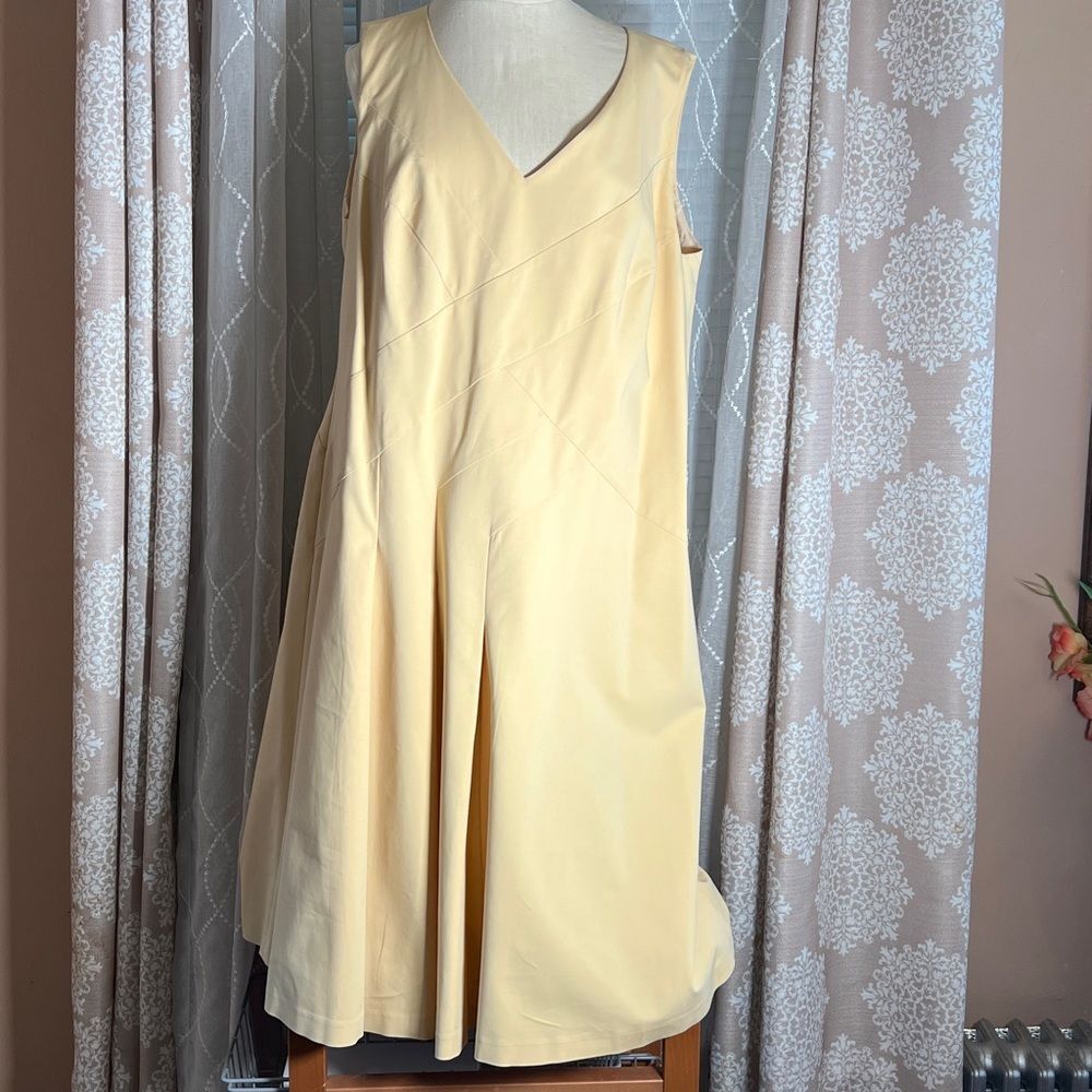 Lafayette 148 Women’s Cotton Blend Midi Dress – Size 12W (RN 95135)
